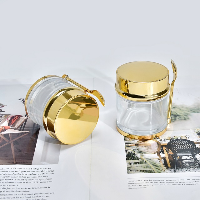 Glass Face Cream Jar
