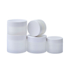Frosted Clear Glass Cosmetic Jar
