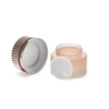 Luxury Design Custom 20ml 50ml 100ml 120ml Cylinder Glass Lotion Serum Essence Pump Bottle 30g 50g Glass Face Cream Jar