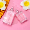 Flat square Rectangle Luxury 15ml 30ml 50ml 100ml Glass Dropper Bottles with Crystal clear Collar for Serum Essential Oil