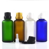 Essence Oil 5ml 10ml 15ml 20ml 30ml 50ml Matte Frosted Black Amber clear Tamperproof Lid Glass Bottle