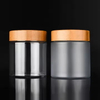 50ml 150ml 250ml 500ml Cosmetic Packaging Empty clear Amber Body Butter Scrub PET Plastic Cream Jar with Bamboo Lid