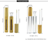 Eco-friendly Cosmetic Packaging 6ml 7ml Bamboo Lip Gloss Tube with Brush
