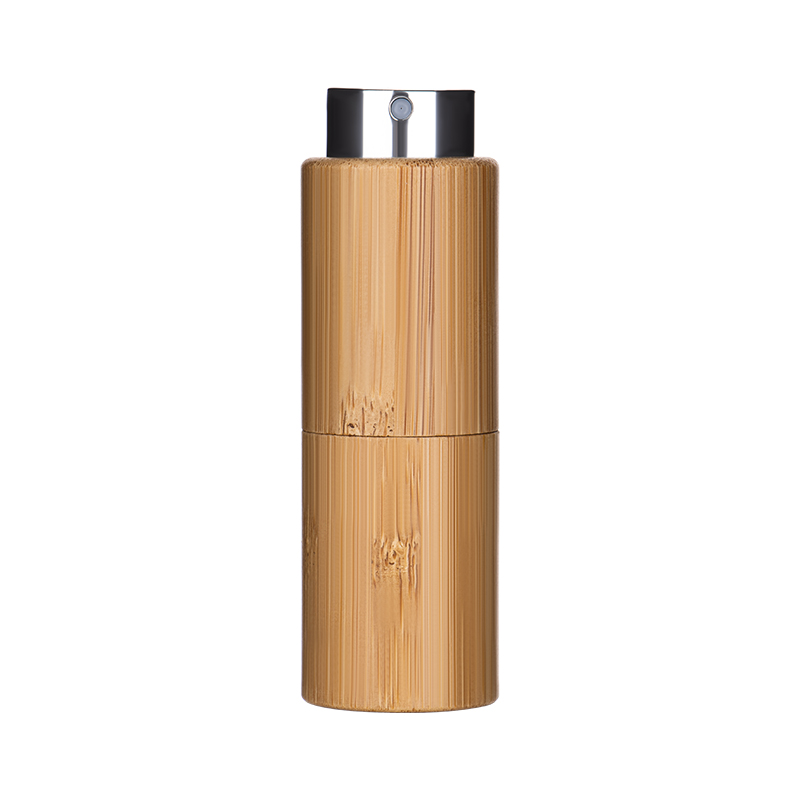 China Suppliers Cosmetic Packaging 10ml Bamboo Perfume Bottle with Pump Sprayer