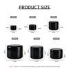 Gold Strip Dome Lid Empty Cosmetic Body Butter Scrub Cream Container White PP Plastic Jar Pot