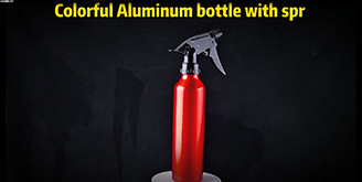 Colorful Aluminum bottle with spray cap