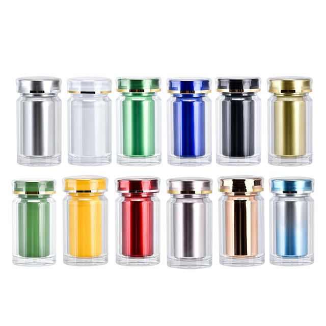 100ml Custom Plastic Supplement Container Matte Plastic Bottle for Pill Capsule Vitamin Medical Candy