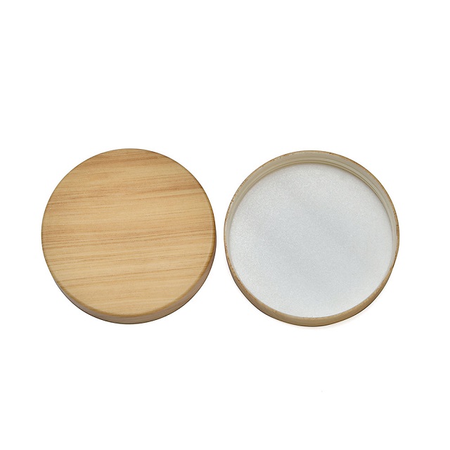 Pet Wide Mouth Plastic Jar With Plastic Bamboo Wooden Cap
