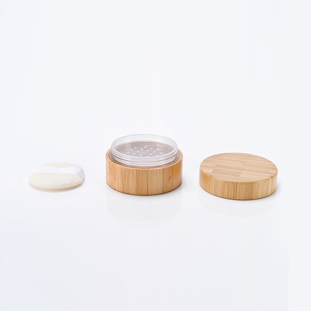 Eco-friendly Custom Cosmetic Containers 5ml 50ml 150ml 250ml Cosmetic Containers Body Lotion Oil Body Scrub Bamboo Storage Jar