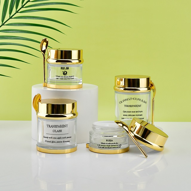 Glass Face Cream Jar
