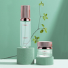 Luxury Design Custom 20ml 50ml 100ml 120ml Cylinder Glass Lotion Serum Essence Pump Bottle 30g 50g Glass Face Cream Jar