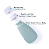1OZ 2OZ 3OZ Silicone Travel Bottles Leak Proof Squeezable Refillable Travel WHITE PINK GREEN Cosmetic Lotion Soft Tube with Hook