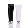 Luxury 30ml 50ml 100ml 150ml White Black Cosmetic Packaging Empty Cream Lotion Plastic Pe Soft Tube With Gold Screw Cap