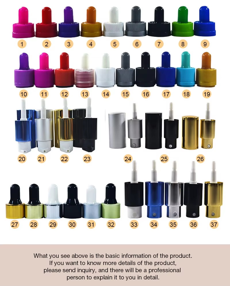 Wholesale 5ml 10ml 15ml 20ml 30ml 50ml 100ml Amber Glass Essential Oil Bottle with Dropper