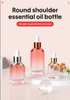 Skincare Cosmetic Package Olive Hair Oil Glass Bottle 15ml 30ml 50ml Oval Glass Dropper Bottle with Gold Sliver Dropper