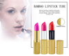 Natural Empty Gift Golden Silver Cosmetic Make up 3g 5g Bamboo Lipstick Lip Balm Tube Bamboo Lip Gloss Tube