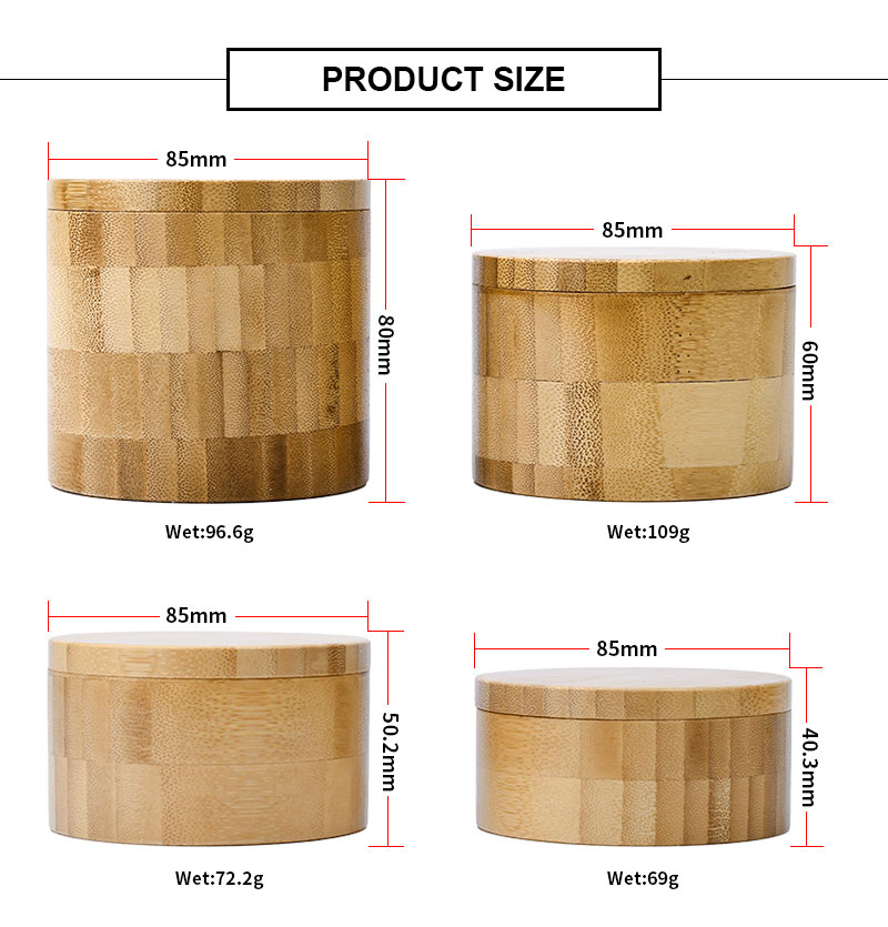 Customized Luxury Bath Salt Wood Crafts Jewellery Packaging Wooden Bamboo Gifts Boxes