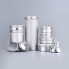 Window Available Food Storage Tin Tanks 25ml 30ml 50ml 60ml 80ml 100ml 150ml Cosmetic Cream Metal Aluminum Jar for Candle