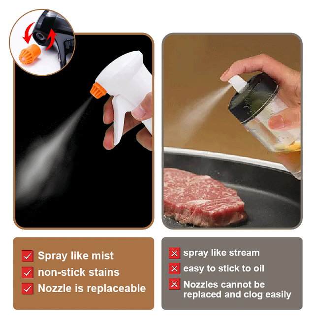 Oil Sprayer for Cooking- 200ml Glass Olive Oil Sprayer Mister, Olive Oil Spray Bottle, Kitchen Gadgets Accessories for Air Fryer, Canola Oil Spritzer, Widely Used for Salad Making, Baking, Frying