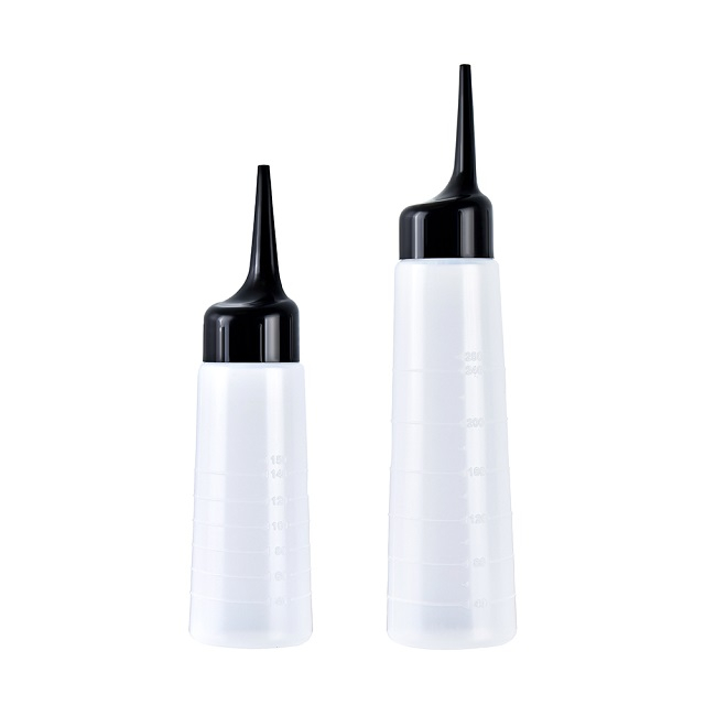 Plastic Root Comb Hair Oil Applicator Bottle