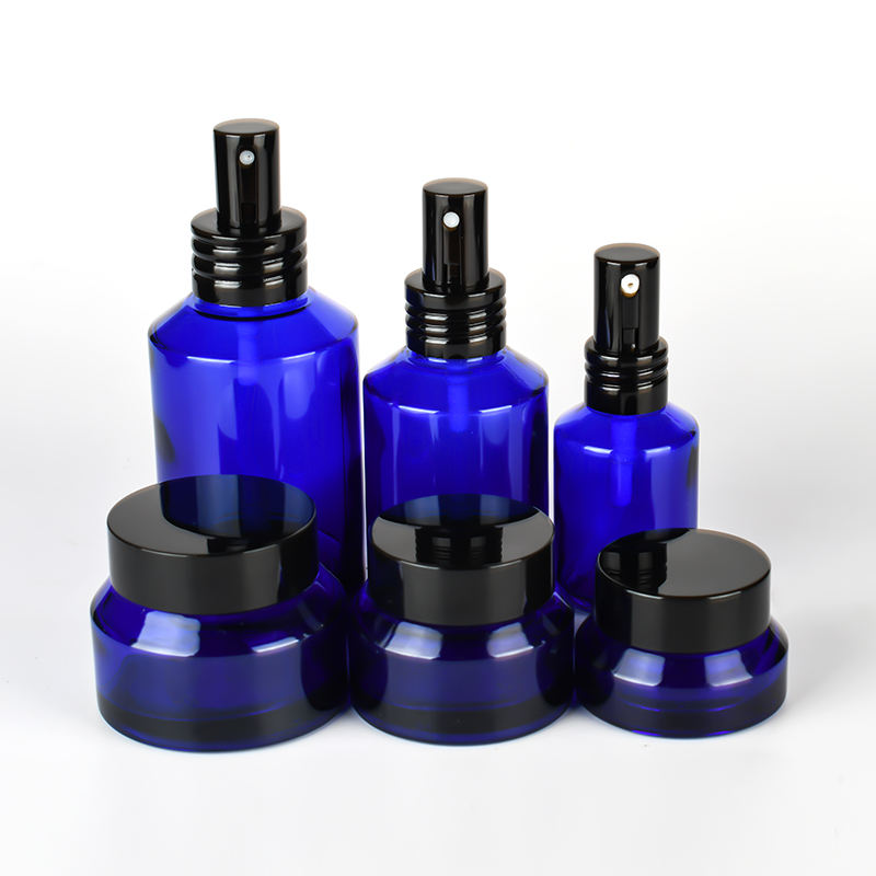 Custom Cosmetic Slant Shoulder Glass Bottle