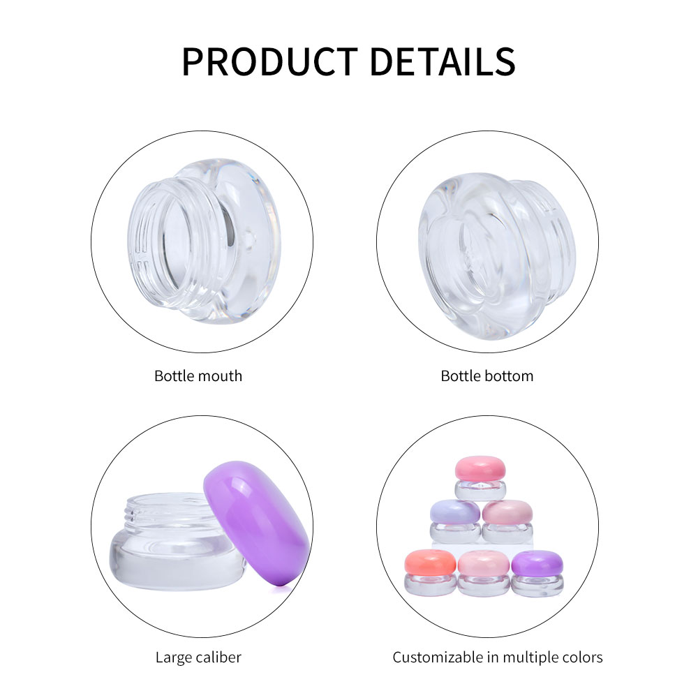 Wholesale 5g Plastic Sleeping Mask Jar Lip Balm Container Mask Blusher Cosmetic Cream Jar for Skincare Packaging Container