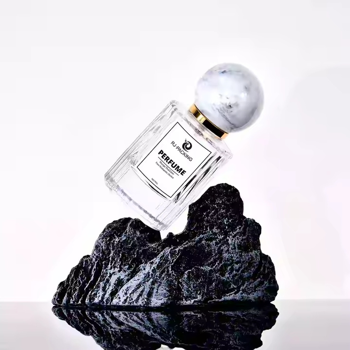 Customized Luxurious Empty Perfume Fragrance Spray clear 30ml 50ml Glass Perfume Bottle