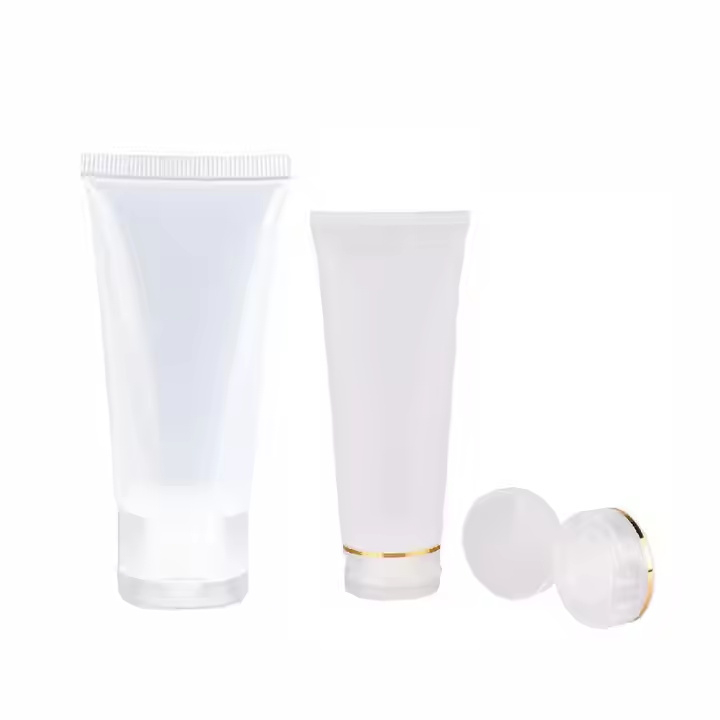 5g 10g 15g 30g 50g 100g Empty Screw Flip Top Clear Plastic Soft Tube 30ml Capacity Squeeze Lipstick Facial Cleanser Cream