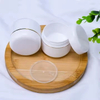 In Stock 5G 30G 50G 100G White Sturdy Thick Double Wall Plastic Container Jar for Lotion Creams Toners Lip Balms Makeup Samples