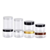 50g 100g 150g 250g Wholesale Empty Transparent Cookie Container Food Grade Plastic Jar With Aluminum Cap