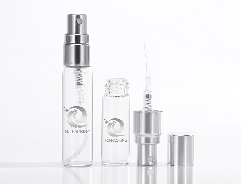 Custom Clear Amber 1ml 2 Ml 3 Ml 5 Ml 10 Ml Fragrance Oil Sample Perfume Bottle Packaging Glass Perfume Bottle With Card