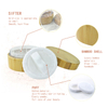 Perfect Texture Pretty Convenience All Bamboo Jar 30g with Sifter and Powder Puff Loose Powder Container