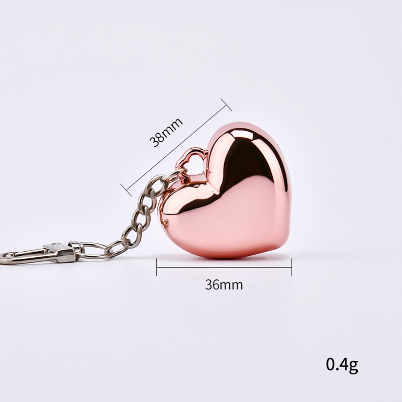 Lipstick Portable Travel case Heart Shape Blush Powder Portable Travel Case Jar Keychain with Mirror