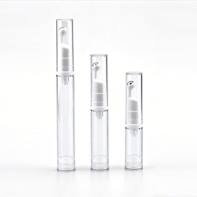 Massage Vacuum Dispensing Bottle with Steel Roll on Ball