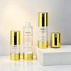 15ml 30ml 50ml Empty Gold Cosmetic Moisturizer Foundation Lotion Cream Serum Airless Pump Lotion Plastic Bottle