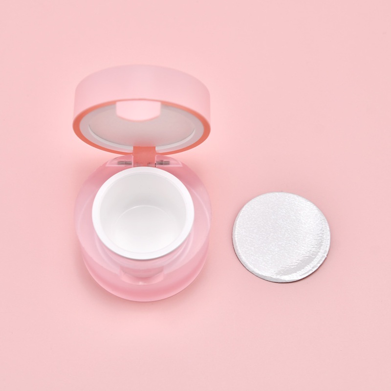 Private Label Empty Plastic Jar for Gel 5g Uv Gel Jars with Flip Lid OEM/ODM Custom Round Nail Gel Jar Mini Cosmetic Packaging