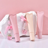 10ml Plastic PE Cosmetic Lip Gloss Lipstick Lipbalm Lip Scrub Squeeze Container Packaging Tube with Keychain