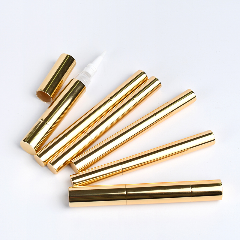 Caliente 2ml 5ml l&aacute;piz de aceite de u&ntilde;as vac&iacute;o tubos de brillo de labios tubos de l&iacute;quido para crecimiento de pesta&ntilde;as contenedores de maquillaje cosm&eacute;tico port&aacute;til con cepillo