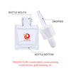 square glass pump bottle