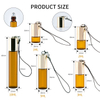 5ml Amber Glass Rollerball Bottle with Custom Logo & Keychain Travel Size Essential Oil Perfume Sample Bottle for OEM/ODM
