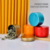 Mini Empty Round 10g Matcha Metal Matte Coffee Tinplate Tea Can Case Box Containers Packaging