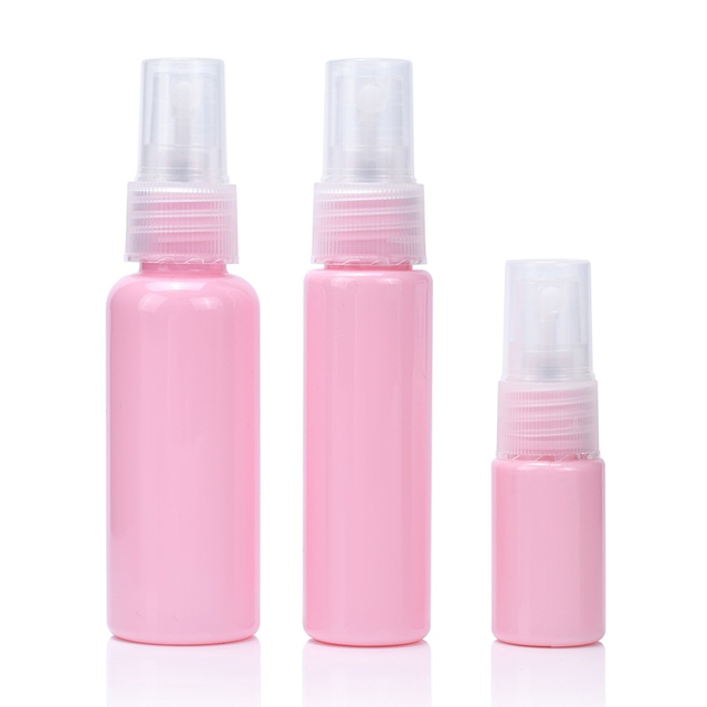 Cosmetic Packaging Macaron Color Red Yellow Sky Blue 10ml 30ml 50ml 100ml pink Plastic Spray Bottle
