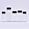 60ml 120ml 250ml PET Plastic Beverage Juice Bottle Square Transparent PET Drinks Plastic Juice Bottle With Cap