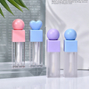 Love-Type Lip Gloss Tube Container Clear Cosmetic Empty Tube for Lipstick Blush Lipgloss Tube With Big Brush