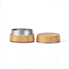 Natural Bamboo Aluminum Jars Round Wormwood Cream Sunscreen Solid Perfume case Box 5g Small Cosmetic Container Cream Jar