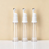Massage Vacuum Dispensing Bottle 5ml 10ml 15ml AS PP Plastic Eye Cream Vacuum Airless Bottle Tube with Steel Roll on Ball