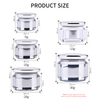Luxury Design 5g 15g 30g Gold Silver Mushroom Shape Double Wall Plastic Gel Polish Moisturizer Face Eye Cream Cosmetic Jar