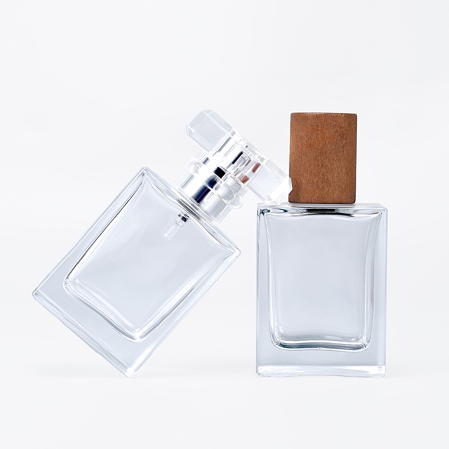 Customized Empty Perfume Fragrance Spray clear 30ml 50ml 60ml Glass Perfume Spray Bottle