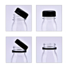 60ml 120ml 250ml PET Plastic Beverage Juice Bottle Square Transparent PET Drinks Plastic Juice Bottle With Cap