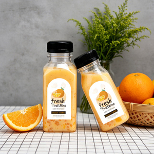 60ml 120ml 250ml PET Plastik İ&ccedil;ecek Suyu Şişesi Kare Şeffaf PET İ&ccedil;ecekler Plastik Meyve Suyu Şişesi Kapaklı